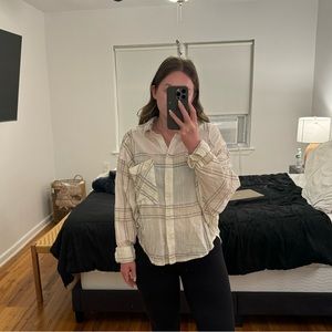 Free people button down relaxed shirt